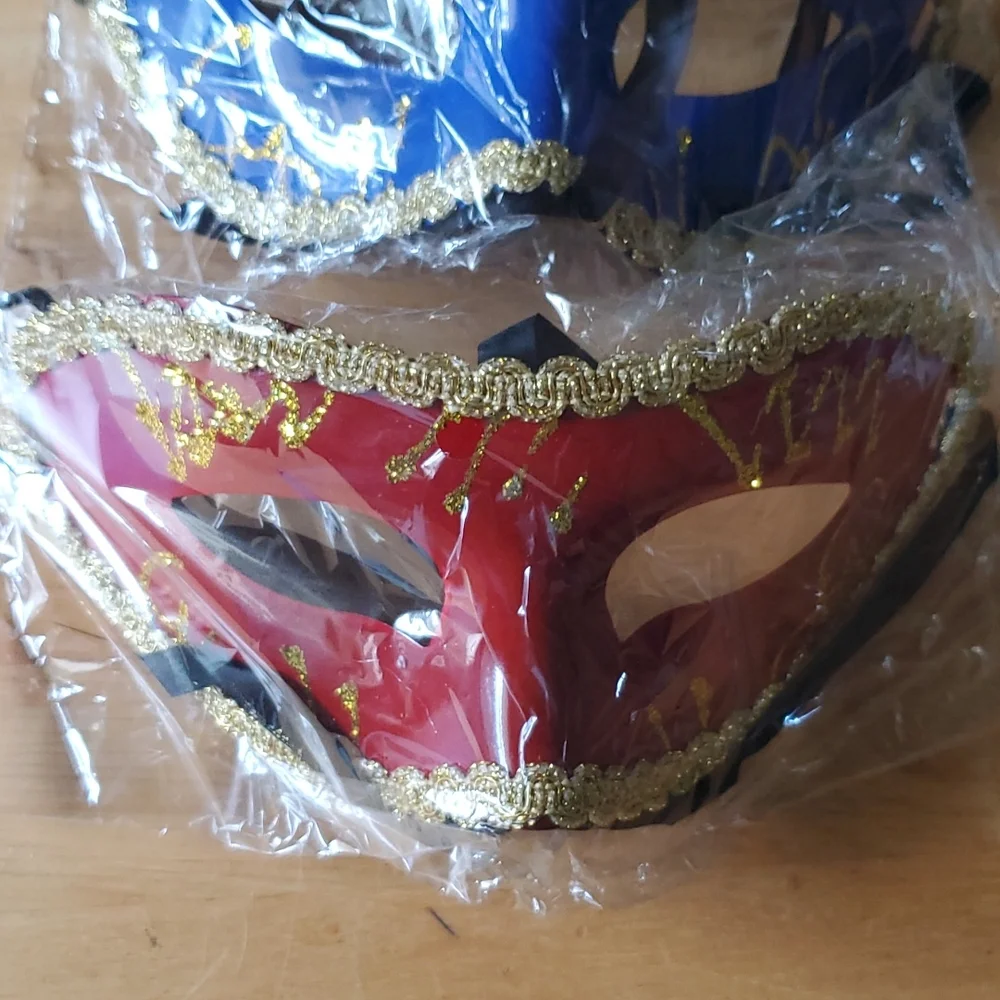 Mardi Gras, mask, masque, lot of 5, masquerade party